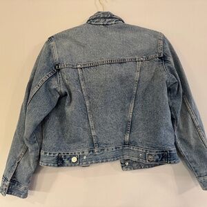 Zara Fleece Sherpa Lined Denim Coat